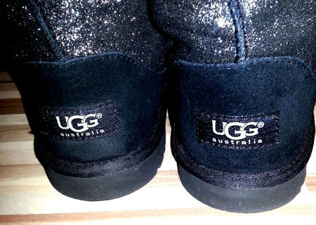 UGG negre cu sclipici