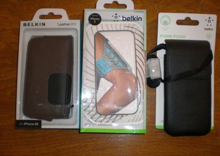 Vand accesorii pt. iPhone 4/4S/5: huse, folii pt protectia ecranului, incarcator auto, camera remote