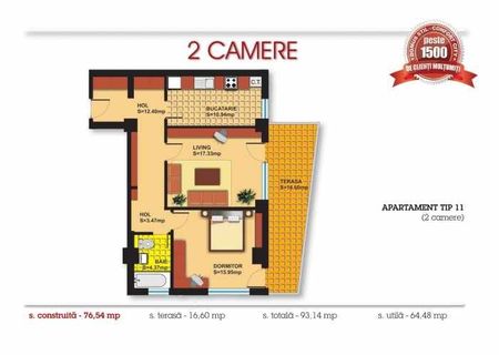 vand ap 2 camere zona Splaiul Unirii-Popesti Leordeni