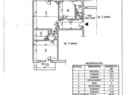 Vand apartament 2 camere cu doua balcoane in cartierul Aviatiei