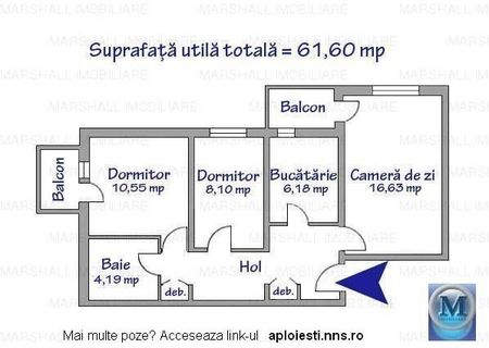 Vand apartament 3 camere Vand apartament 3 camere