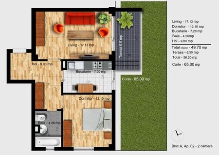 Vand apartament 57 mp utili + 40 mp curte, Berceni - Metrou IMGB Vand apartament 57 mp utili + 40 mp curte, Berceni - Metrou IMGB