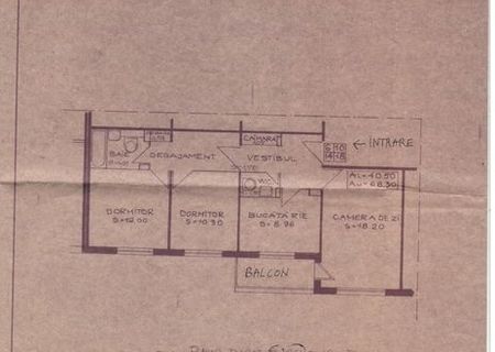 Vand Avantajos apartament 3 camere executare silita