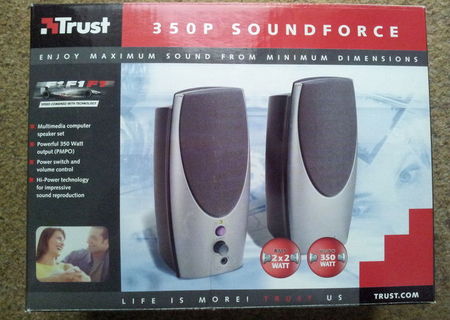 Vand Boxe Multimedia Trust pt PC, 350P SoundForce, sunet impecabil!