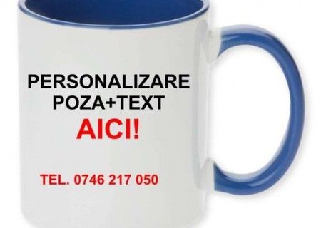 vand Cana interior rosu/albastru Cu imaginea ta!