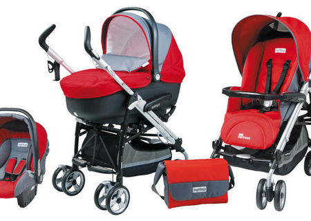 Vand carucior Peg Perego, 3 piese+geanta