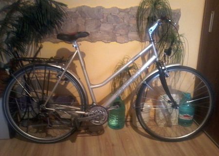 vând city bike peugeot 28 cromo light 3x8 speed.stare