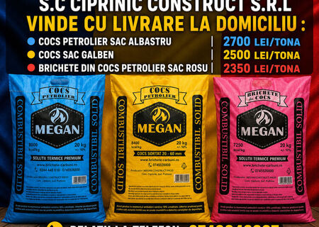 Vand cocs petrolier si brichete cocs
