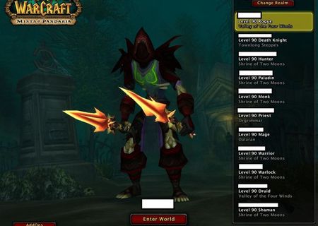 Vand cont World of Warcraft Mists of Pandaria (EU)
