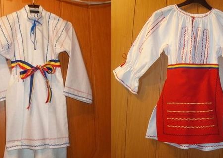 Vand costum national stilizat pentru copii de gradinita
