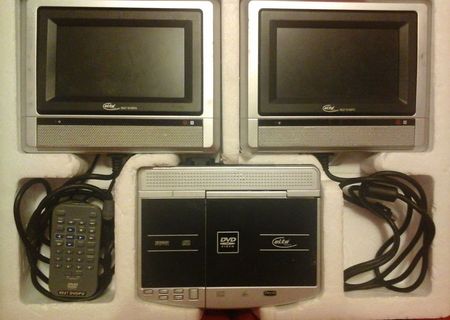 vand dvd auto elta cu doua monitoare 300ron