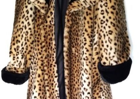 vand haina din blana de leopard originala