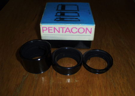 Vand inele aditionale pentru obiectiv foto - PENTACON - 49mm.