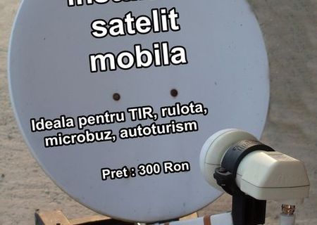 Vand instalatie satelit mobila Vand instalatie satelit mobila
