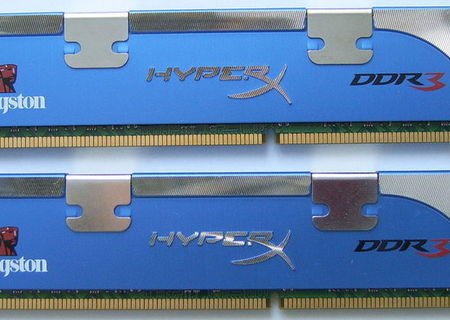 Vand kit de memorii DDR3 4GB(2x2GB) 1333MHz CL7 Kingston HyperX.