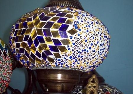 Vand lampa turcesc cu lumini si aparat de cafea cu nisip turcesc 0733972939