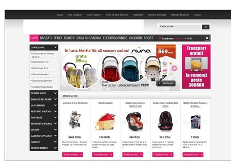 Vand magazin on-line cu articole pentru copii