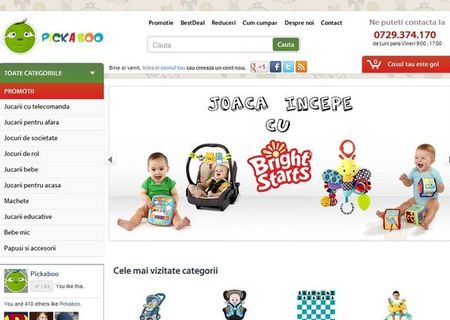 Vand magazin online cu articole pentru copii