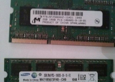Vand memorie laptop DDR3 2GB