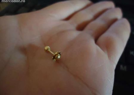 vand piercing nas din aur 18 K