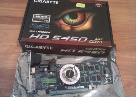 Vand Placa video Gigabyte AMD Radeon 5450 Vand Placa video Gigabyte AMD Radeon 5450