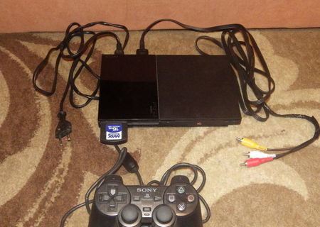 vand playstation2+10jocuri+1card de 16GB