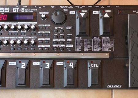 Vand procesor pt chitara Boss GT8+chitara Grosmann