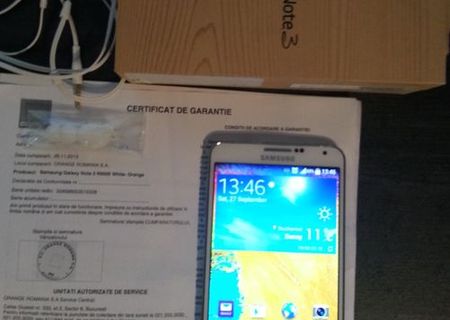 Vand Samsung Galaxy Note 3 N9005 White 32GB Vand Samsung Galaxy Note 3 N9005 White 32GB