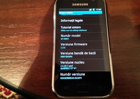 vand samsung galaxy s plus