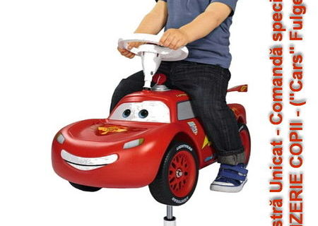 Vand scaun frizerie copii (unicat!) - Masinuta Cars Fulger McQueen