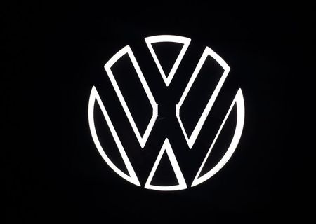 Vand sigla volkswagen luminata 11 cm diametrul