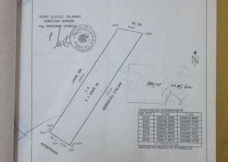 Vand teren extravilan 12600mp Sarulesti-Calarasi