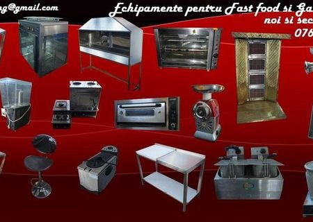 vand utilaje fast food noi si second hand