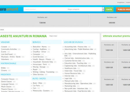 Vand website + domeniu (euroanunt.ro) = 100 EURO