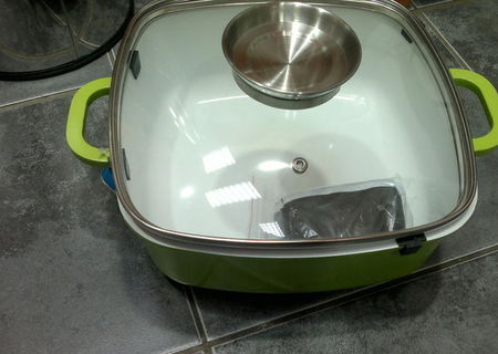 vas patrat cu interior ceramic