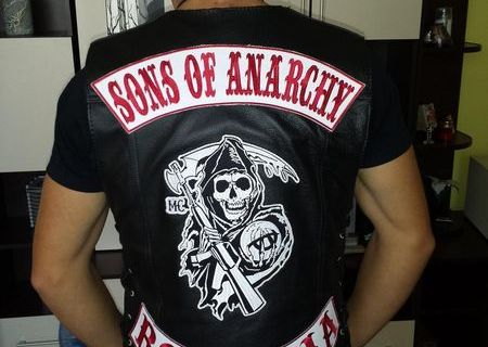 Vesta de piele Sons of Anarchy full patch