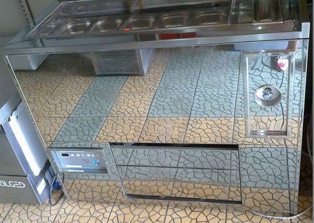 Vitrina rece inox pentru inghetata