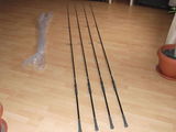 4 Lansete Crap Caperlan Franta carbon 3,60m din 2 bucati  99lei/buc arunca 120gr