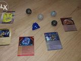 5 figurine bakugan cu 5 carti