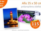 Afise 35x50 cm - 6 lei Print indoor pe polipropilena sidefata 115g