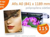 Afise A0 - 29 lei Print indoor pe polipropilena sidefata 115g