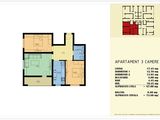 Apartament 3 camere 74mp  Berceni Metrou D. Leonida