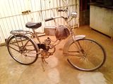 bicicleta de inox cu motor si piese de rezerva