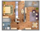 Bloc 2014, Apartament 2 camere, 66 MP, Militari