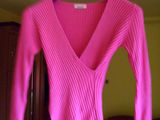 bluza roz in V