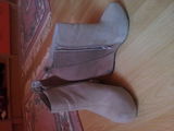 Botine cu platforma doua nuante  de  maro marimea  38