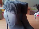 Botine gri cu platforma