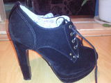 botine negre cu toc