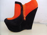 Botine - piele intoarsa ecologica