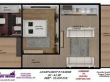 Bucium, apartament 2 camere, 45 mpu, bloc 2013, loc de parcare inclus, 33000 eur